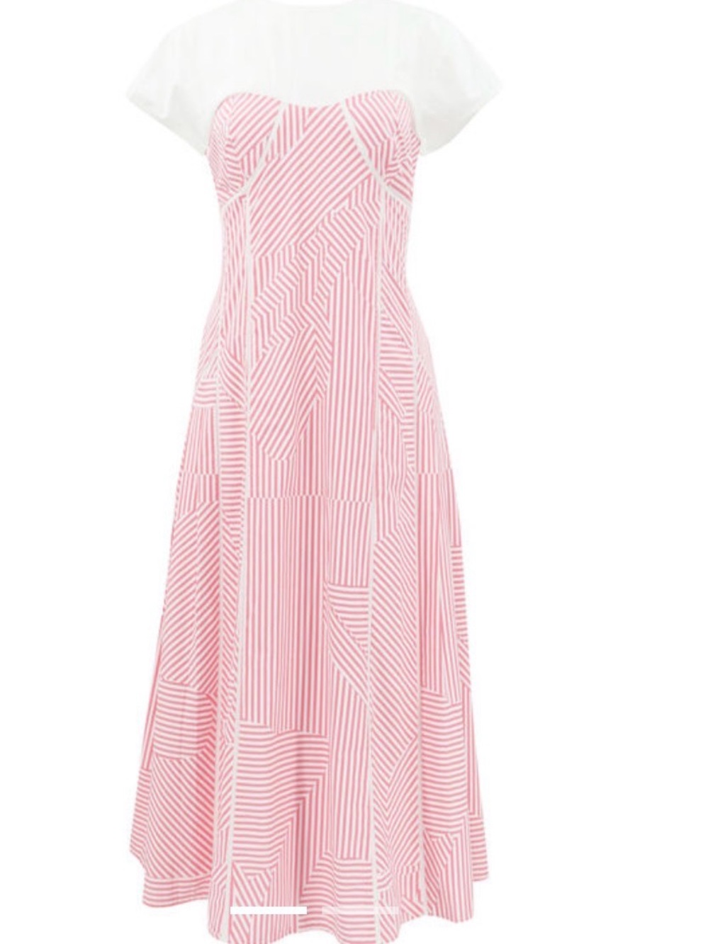 LOVEBIRDS
Stripes On Me A-Line Cotton Midi Dress